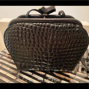 Susan Gail BlackCrocodile clutch handbag